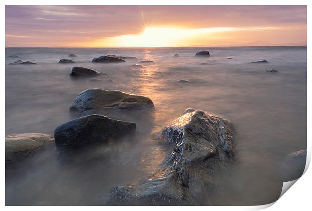 Sunset seascape #3 Print by Andy Evans