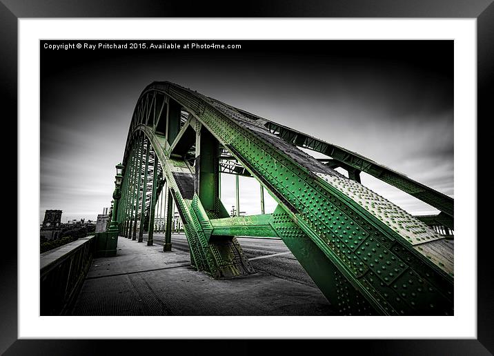  Tyne Bridge Popped Framed Mounted Print by Ray Pritchard