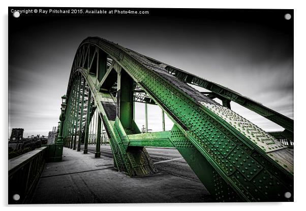  Tyne Bridge Popped Acrylic by Ray Pritchard