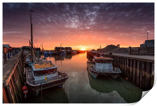  Whitstable Sunset Print by Ian Hufton