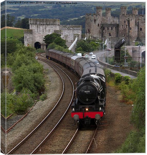 Conwy Castle  Canvas Print by Colin irwin