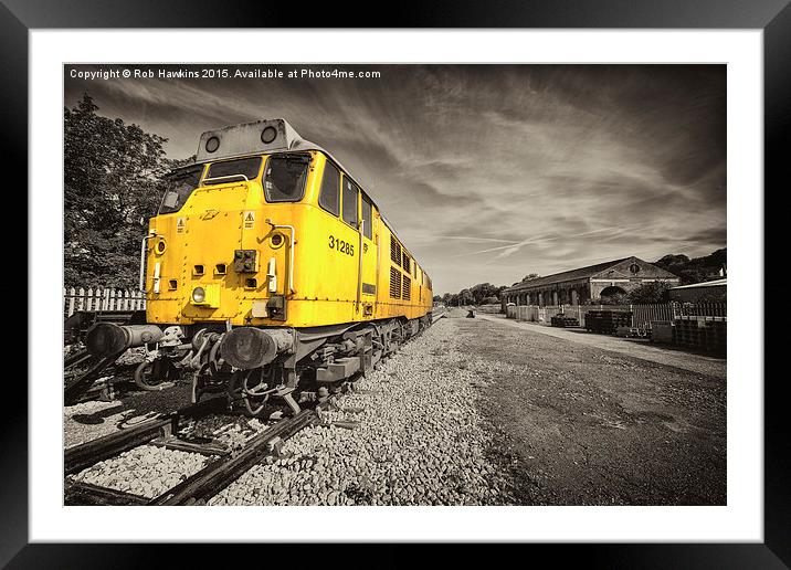  Class 31 at Exeter Riverside  Framed Mounted Print by Rob Hawkins