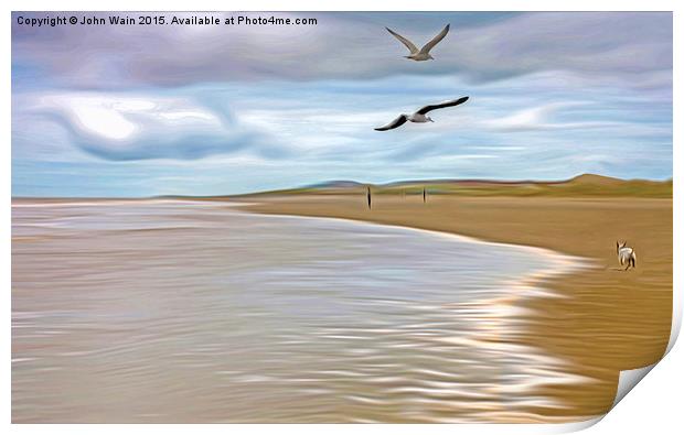 Run In the tide Print by John Wain