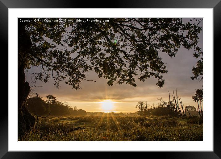  Avon Sunrise Framed Mounted Print by Phil Wareham