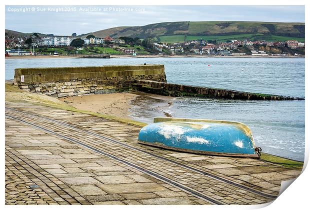  Swanage Harbour Print by Sue Knight