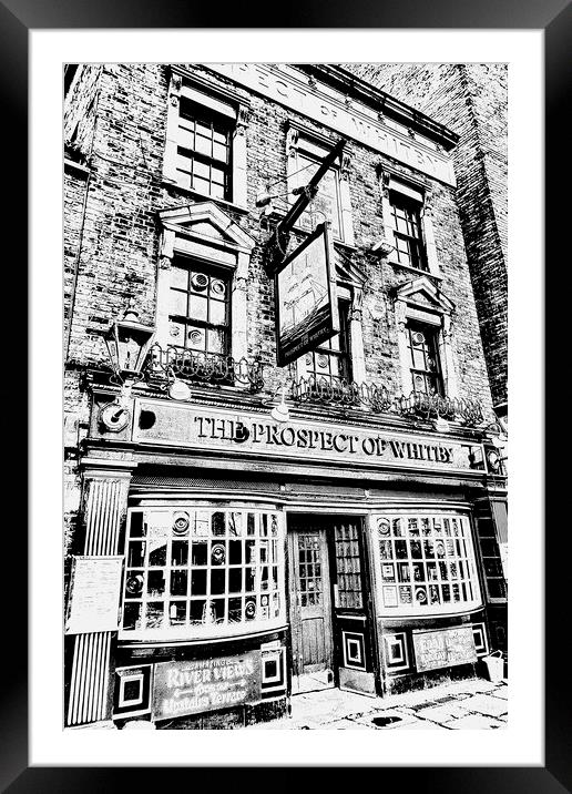The Prospect Of Whitby Pub London Art Framed Mounted Print by David Pyatt