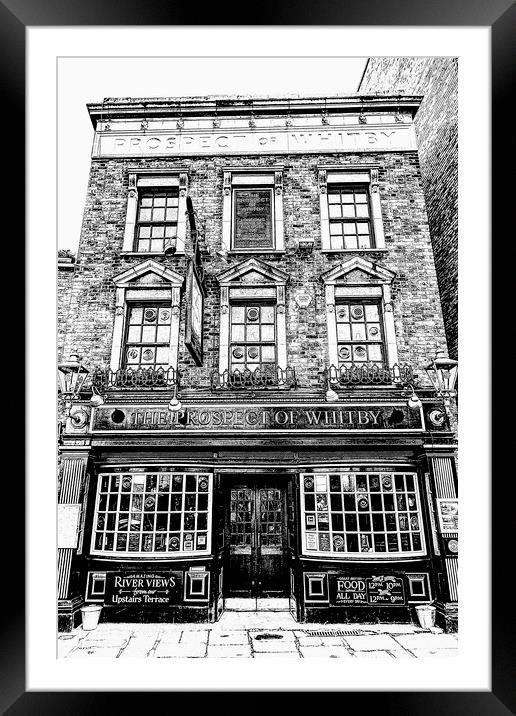 The Prospect Of Whitby Pub London Art Framed Mounted Print by David Pyatt