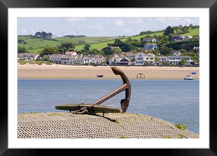 Appledore Anchor Framed Mounted Print by Mike Gorton