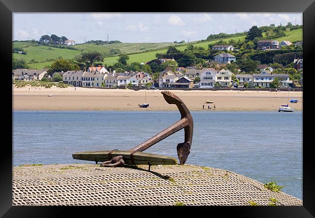 Appledore Anchor Framed Print by Mike Gorton