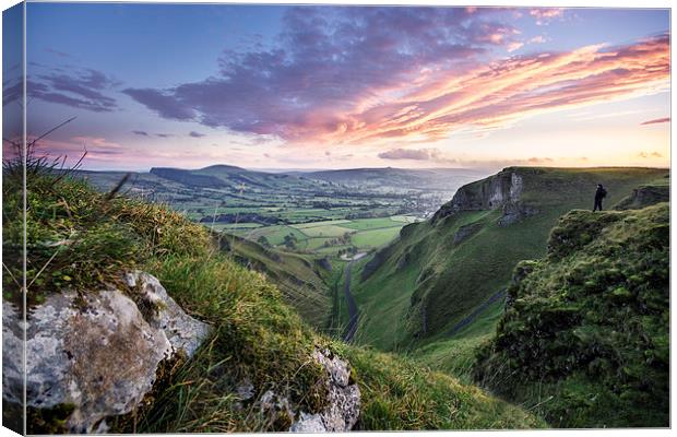  Winnats Pass Sunrise Canvas Print by Phil Sproson