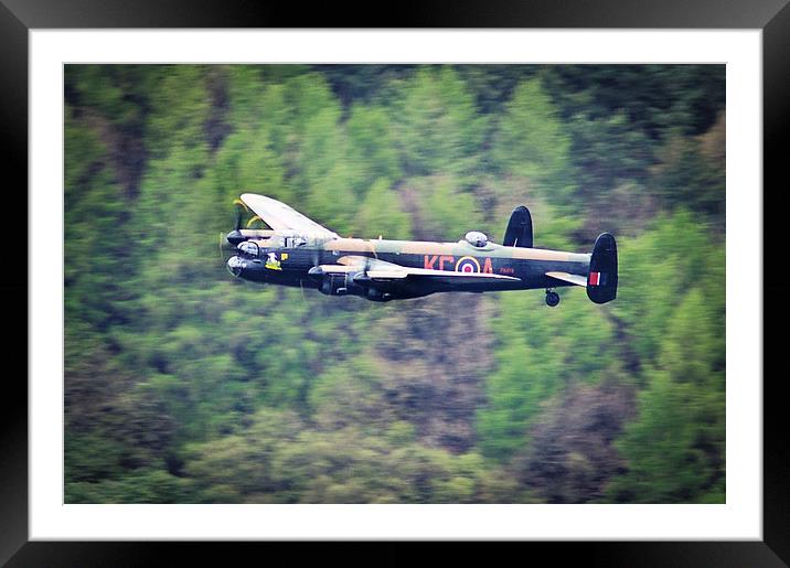  WW2 Lancaster Bomber - Dambusters Framed Mounted Print by Phil Sproson