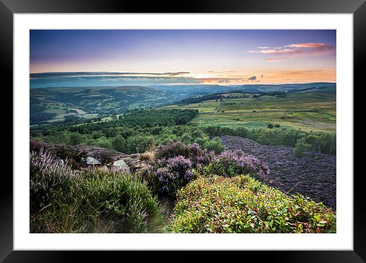Millstone Edge Sunset, Peak District  Framed Mounted Print by Phil Sproson