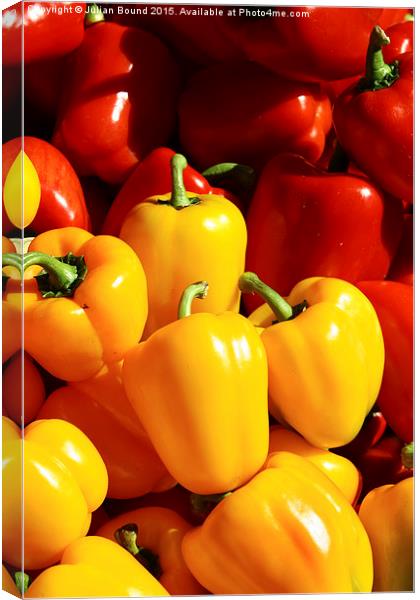  Peppers of Thailand Canvas Print by Julian Bound