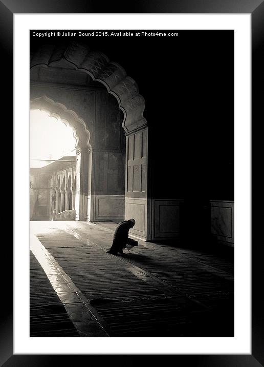  Jama Masjid Mosque, Delhi, India Framed Mounted Print by Julian Bound