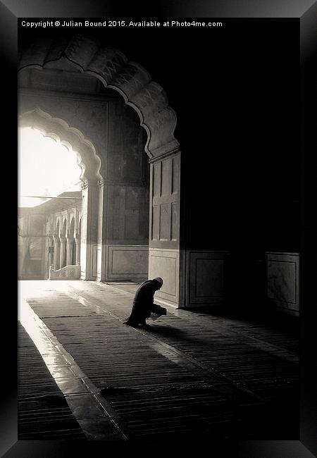  Jama Masjid Mosque, Delhi, India Framed Print by Julian Bound