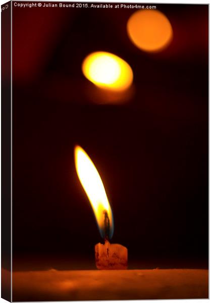  Candle of Nepal Earthquake Canvas Print by Julian Bound