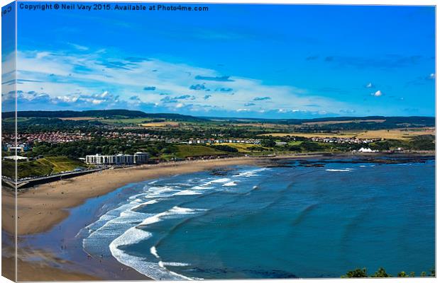 Scarborough North Bay Canvas Print by Neil Vary
