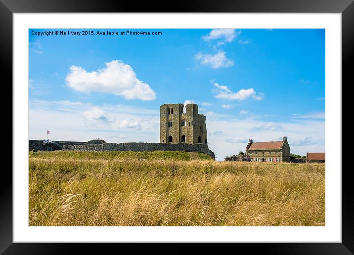 Scarborough Castle Framed Mounted Print by Neil Vary