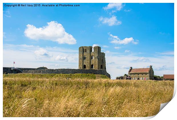 Scarborough Castle Print by Neil Vary