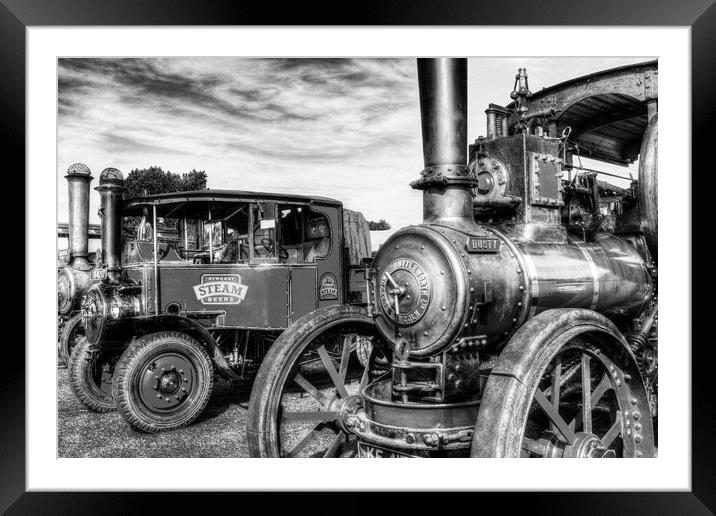 Steam Lorry And Traction Engine Framed Mounted Print by David Pyatt