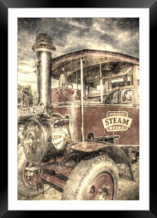 Foden Steam Lorry Vintage Framed Mounted Print by David Pyatt