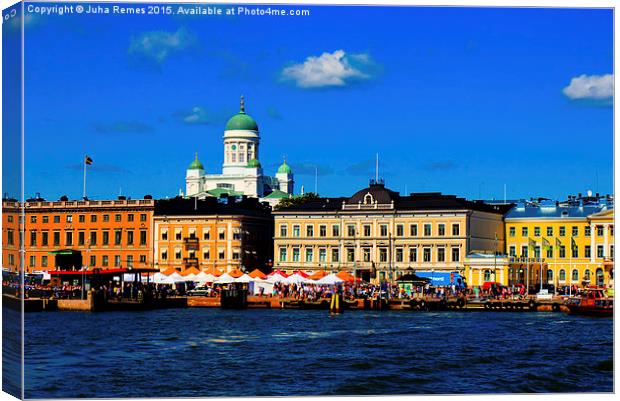 Helsinki Skyline HDR Canvas Print by Juha Remes