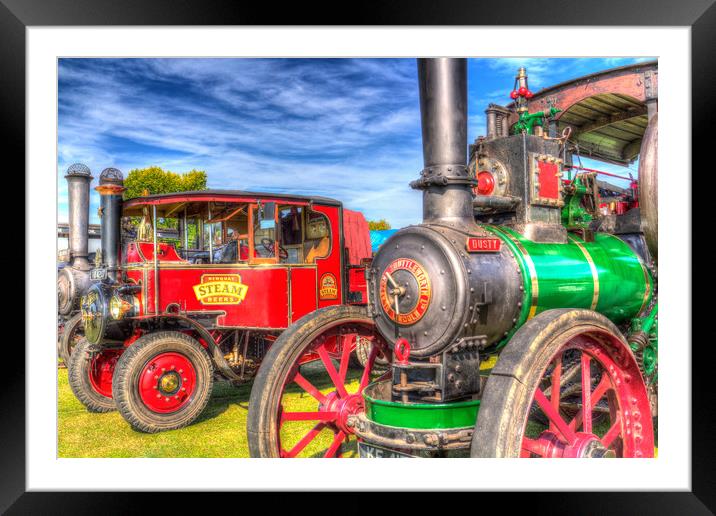 Traction Engine and Steam Lorry Framed Mounted Print by David Pyatt