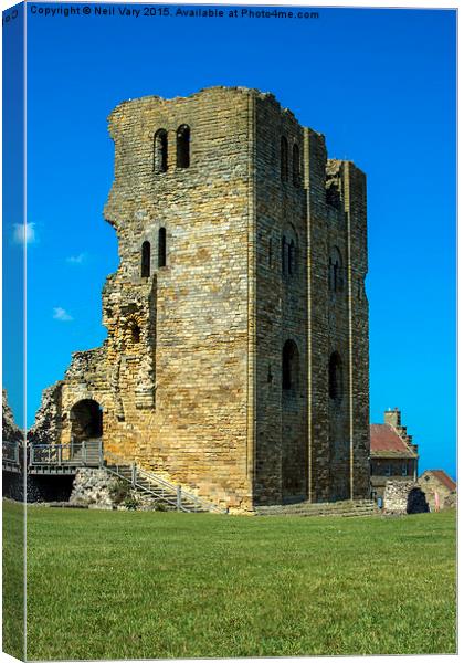 Scarborough Castle Canvas Print by Neil Vary