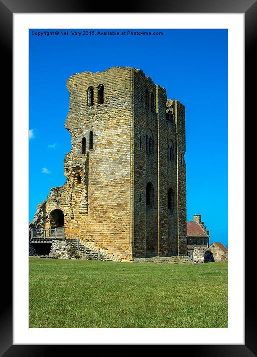 Scarborough Castle Framed Mounted Print by Neil Vary