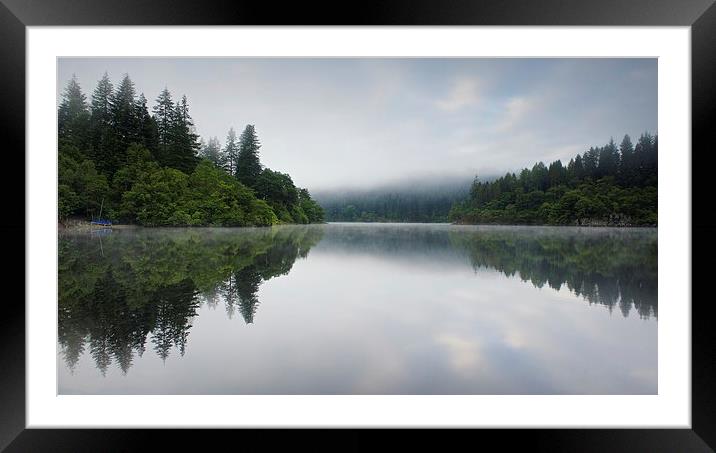  Rising Mist on Loch Ard Framed Mounted Print by Stephen Taylor