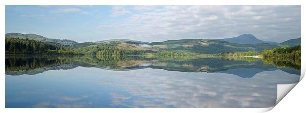  Loch Ard summer Panorama Print by Stephen Taylor