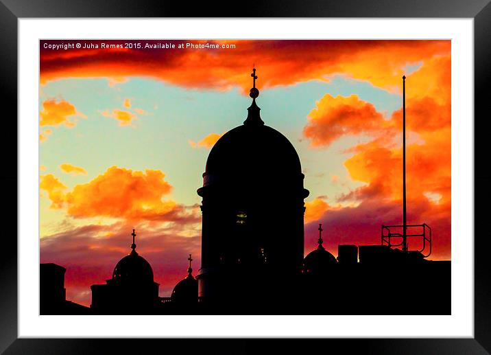Helsinki Cathedral Dome Framed Mounted Print by Juha Remes