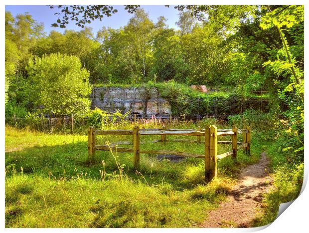 The Brockham Lime Works  Print by Clive Eariss