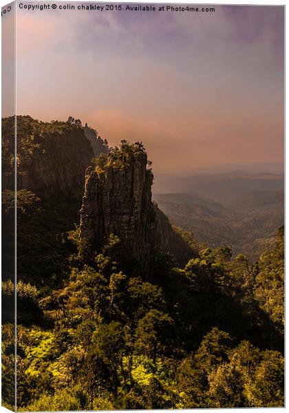  Pinnacle Rock - South Africa Canvas Print by colin chalkley