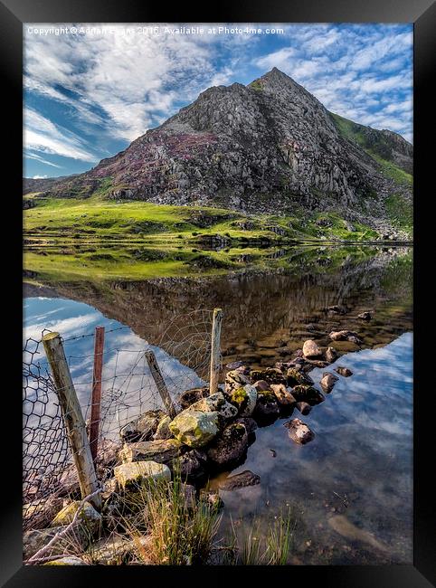 Tryfan Reflections Framed Print by Adrian Evans