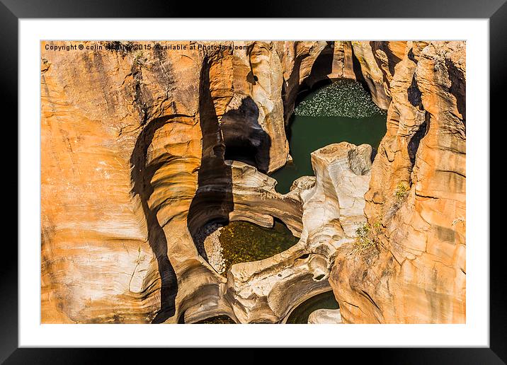  Bourkes Luck Potholes Framed Mounted Print by colin chalkley
