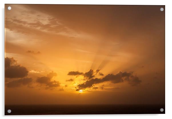 Sunset Acrylic by Gail Johnson