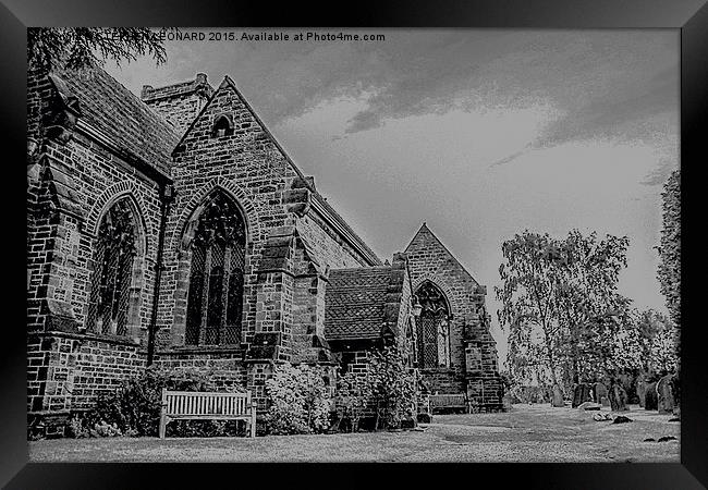  Back to my religion Framed Print by STEPHEN LEONARD