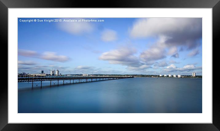  Hythe pier,Hampshire Framed Mounted Print by Sue Knight
