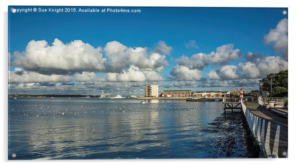  Hythe waterfront,Hampshire Acrylic by Sue Knight