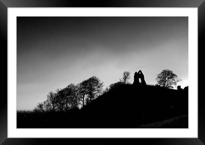 North Tower, Tutbury Castle Framed Mounted Print by Pete Holloway