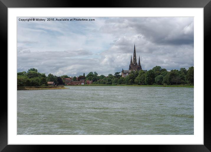 Lichfield Cathedral Framed Mounted Print by rawshutterbug 