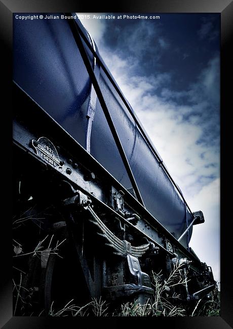A steam train of Oswestry Shropshire, Framed Print by Julian Bound