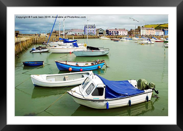   Aberaeron harbour Framed Mounted Print by Frank Irwin