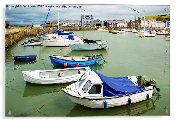   Aberaeron harbour Acrylic by Frank Irwin