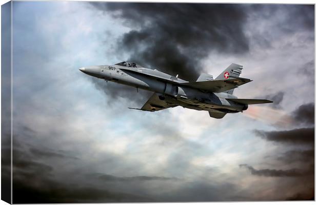  f18 hornet Canvas Print by Kelvin Rumsby