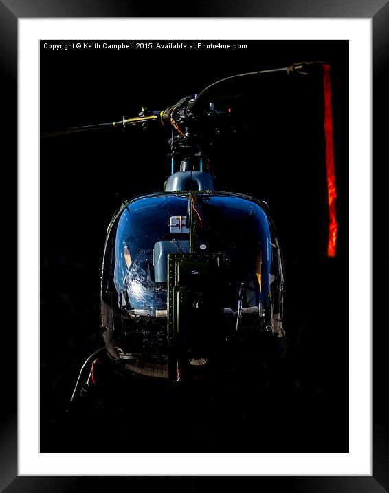  Royal Marine Gazelle in the shadows Framed Mounted Print by Keith Campbell
