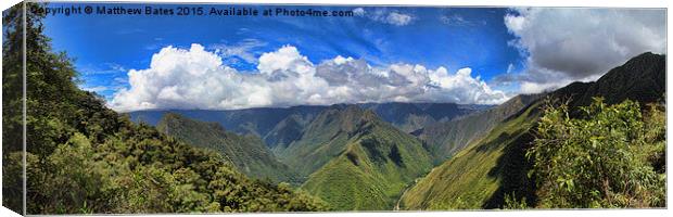 Andean panorama Canvas Print by Matthew Bates