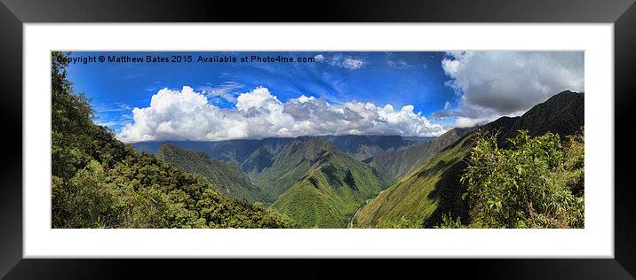 Andean panorama Framed Mounted Print by Matthew Bates