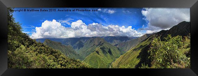 Andean panorama Framed Print by Matthew Bates